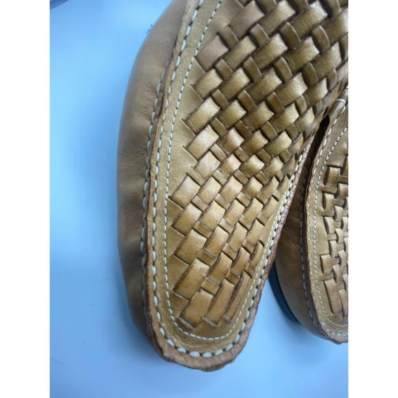 GIORGIO BRUTINI Mens sz 12M Tan Basket Weave Leather Loafers Shoe
Made in Brazil - Picture 5 of 9
